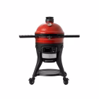 Kamado Joe Konnected Joe Digital Charcoal Grill & Smoker — front view lid closed on white background