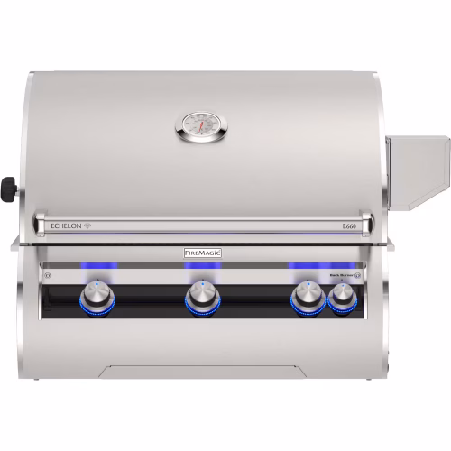 Fire Magic Echelon Diamond E660i 30-Inch Built-In Natural Gas Grill w/ Rotisserie & Analog Thermometer - E660I-9EAN