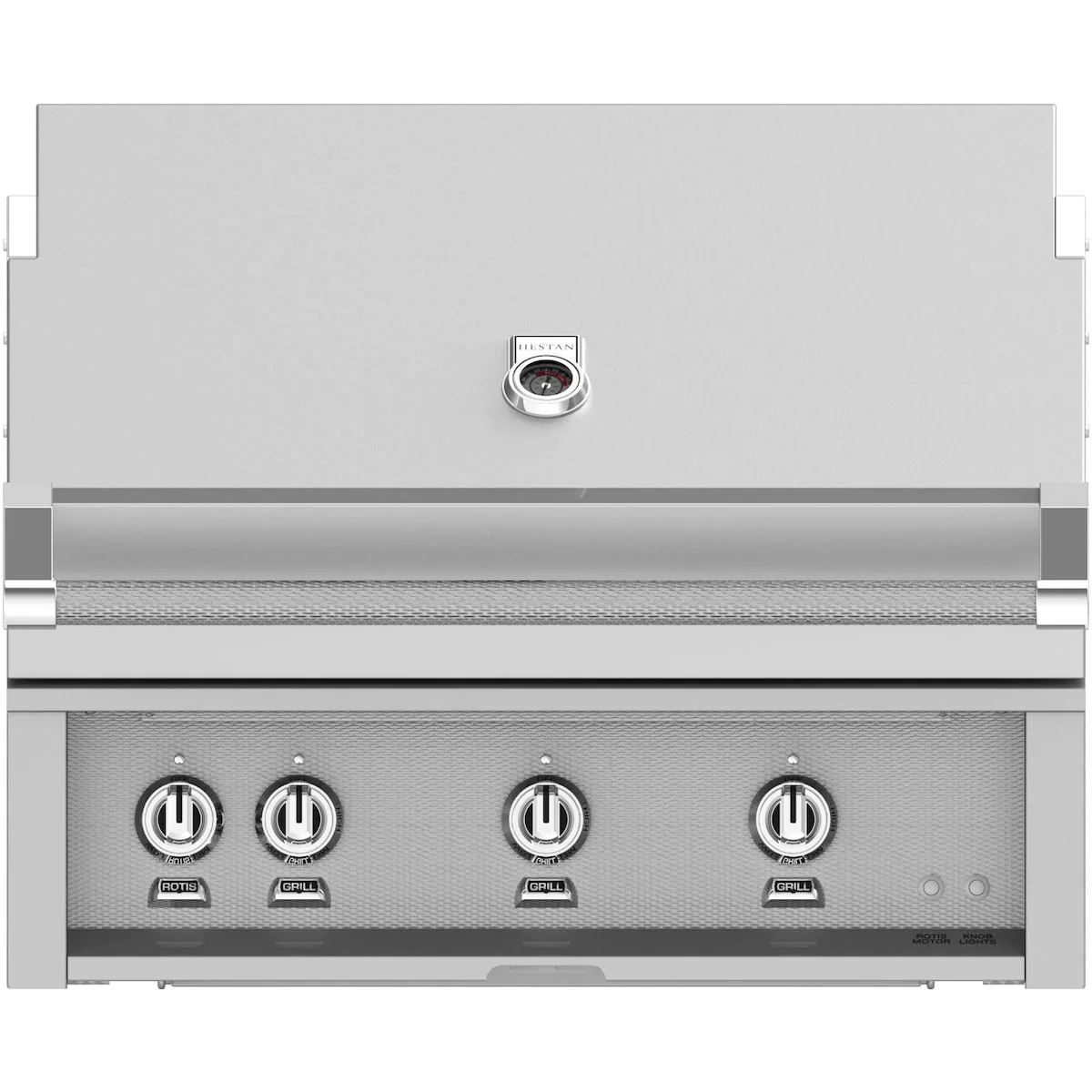 Hestan 36″ Built-In Grill — closed hood on white background