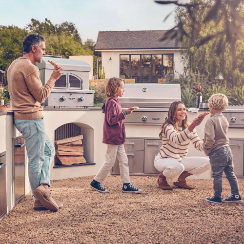 Delta Heat Freestanding LP Pizza Oven with viewing window